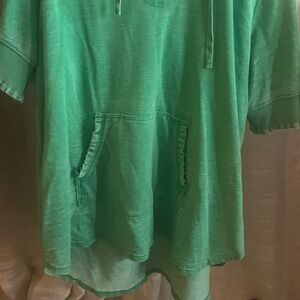 Women’s green hoodie